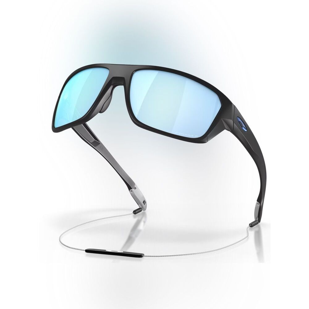 Oakley Split Shot Sunglasses Matte Black Prizm Deep Water Polarized